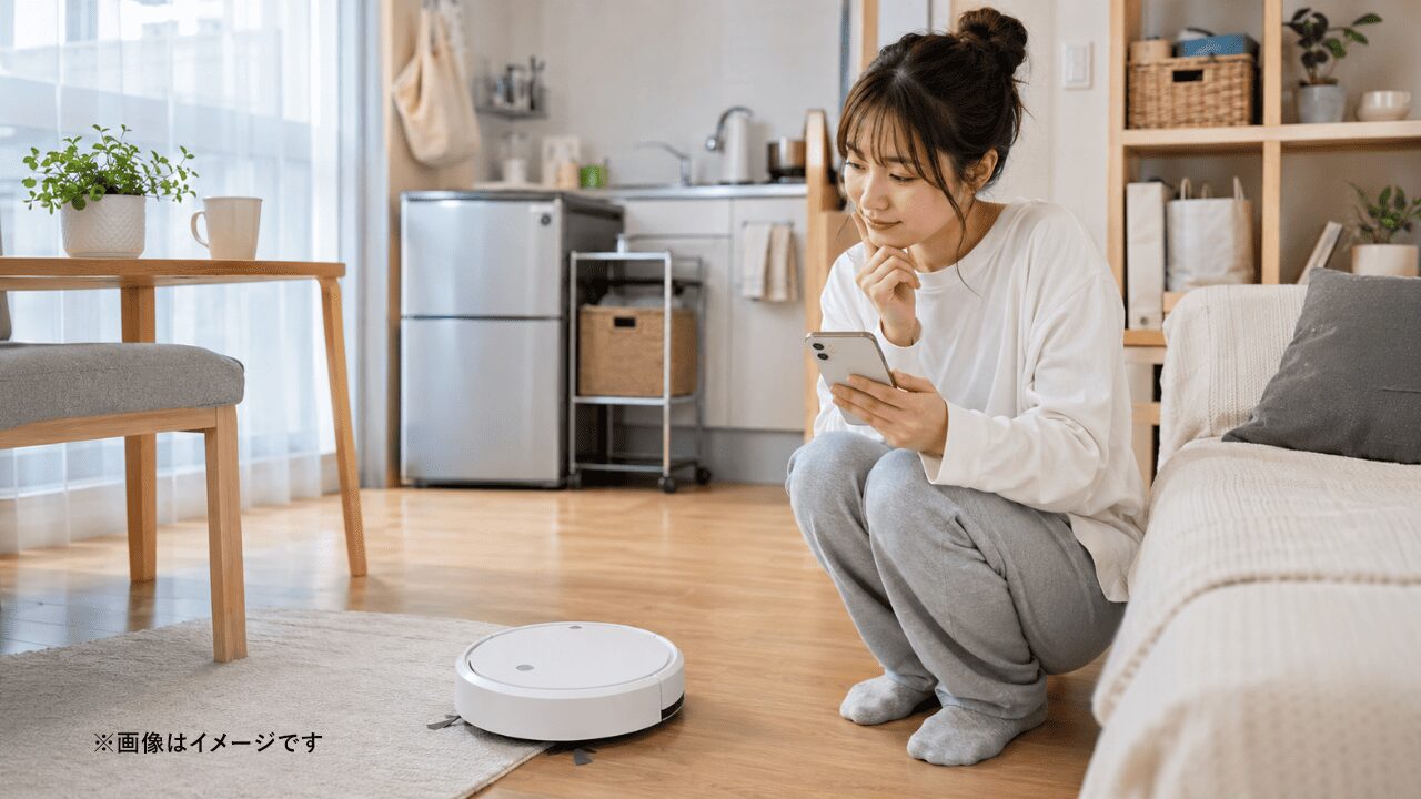 ダイソーのロボット掃除機は一人暮らしに使える？在庫確認と活用術