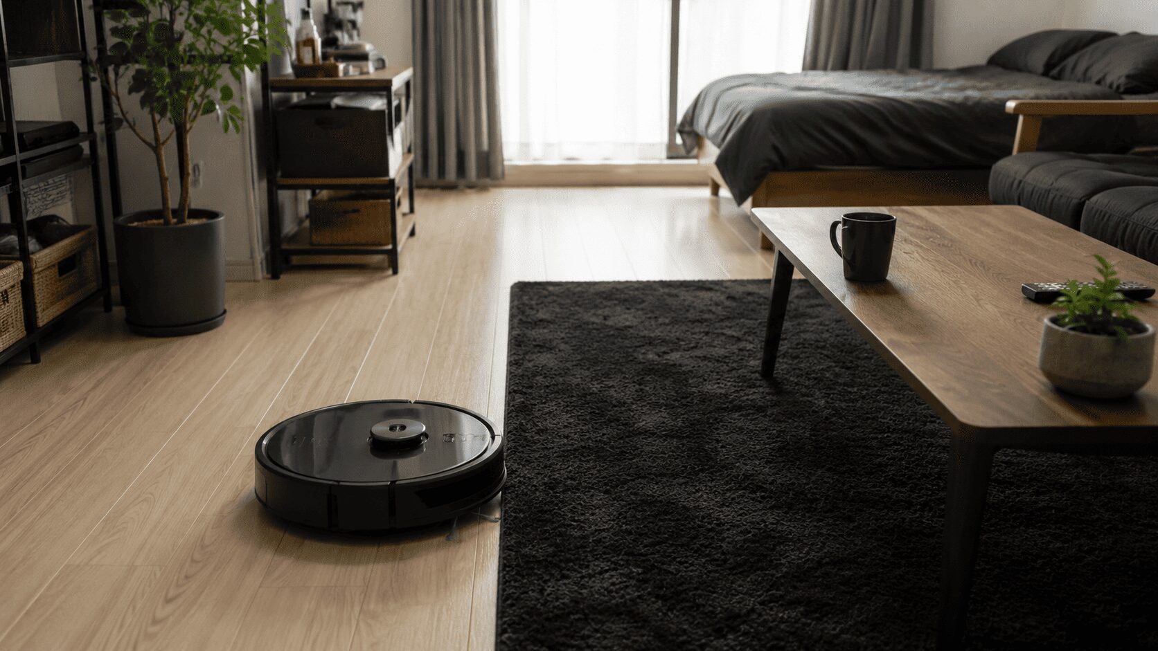 黒いカーペットと落下センサーの誤検知