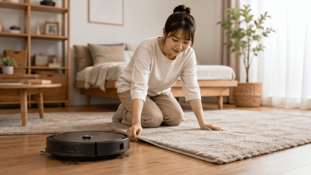 ロボット掃除機がカーペットで止まる原因と一人暮らし