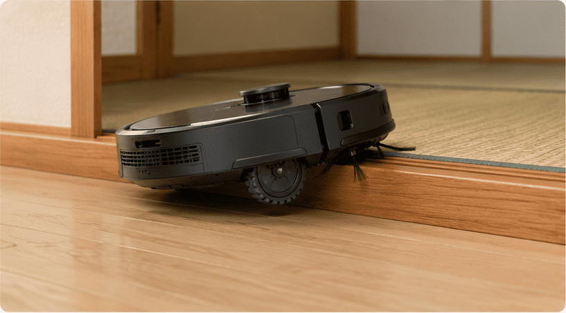 一人暮らしのロボット掃除機が段差で止まる原因